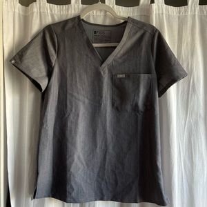 FIGS Graphite Catarina Scrub Top